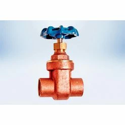 American Valve 1 In. Lead-Free Brass Full Pattern Gate Valve - Solder Ends - Pkg Qty 10