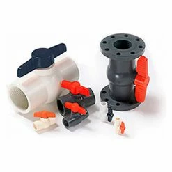 American Valve 1-1/4 In. PVC 1-Piece Ball Valve - Sche. 40 - 150 PSI - IPS - Pkg Qty 5