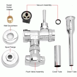 American Standard 6045051.002 Manual Urinal Flush Valve, 0.5GPF 21 American Standard 6045051.002 Manual Urinal Flush Valve, 0.5GPF -Valves Online Shop B850536 2wco