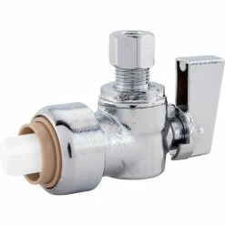 Jones Stephens PlumBite® Push On Supply Stop, Angle, 1/2" x 3/8" OD COMP