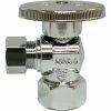 Jones Stephens 1/4 Turn Angle Supply Stop Valve, Chrome Plated, 1/2" FIP x 3/8" OD Comp -Valves Online Shop JO5 S10310