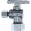 Jones Stephens 1/4 Turn Angle Supply Stop Valve, Chrome Plated, 5/8" OD Comp x 1/4" OD Comp -Valves Online Shop JO5 S10317