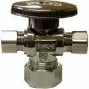 Jones Stephens 1/4 Turn Dual Outlet Stop Valve, Chrome, 5/8" OD Comp x 3/8" OD Comp x 3/8" OD Comp -Valves Online Shop JO5 S10333