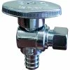 Jones Stephens 1/4 Turn Angle Supply Stop Valve, Chrome Plated, 1/2" PEX x 1/4" OD Comp -Valves Online Shop JO5 S10336