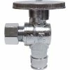 Jones Stephens 1/4 Turn Angle Supply Stop Valve, Chrome Plated, 1/2" PEX F1960 x 3/8" OD Comp -Valves Online Shop JO5 S10340