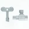 Jones Stephens 1/4 Turn Angle Supply Stop Valve w/ Loose Key, Chrome Plated, 1/2" SWT x 3/8" OD Comp 2 Jones Stephens 1/4 Turn Angle Supply Stop Valve w/ Loose Key, Chrome Plated, 1/2" SWT x 3/8" OD Comp -Valves Online Shop JO5 S10409