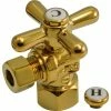 Jones Stephens 1/4 Turn Angle Stop Valve w/ Cross Handle, Oil Rubbed Bronze, 1/2" FIP x 3/8" OD Comp 2 Jones Stephens 1/4 Turn Angle Stop Valve w/ Cross Handle, Oil Rubbed Bronze, 1/2" FIP x 3/8" OD Comp -Valves Online Shop JO5 S4202PB