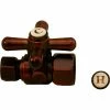 Jones Stephens 1/4 Turn Straight Stop Valve w/ Cross Handle, Oil Rubbed Bronze, 1/2"FIP x 3/8"OD -Valves Online Shop JO5 S4302WB