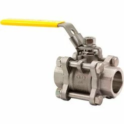 Kingdom 3 In. T316 Stainless Steel Full Port Ball Valve - 3 Piece - Sold Weld - 1000 PSI