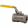 Kingdom 2 In. T316 Stainless Steel HEX Ball Valve - 1 Piece - 1000 PSI - Pkg Qty 5