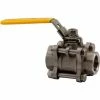 Kingdom 1/4 In. T316 Stainless Steel Full Port Ball Valve - 3 Piece - 1000 PSI - Pkg Qty 10 -Valves Online Shop MIT KV310FP 04