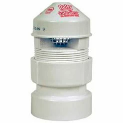 Oatey 39018 Sure-Vent Air Admittance Valve 20 DFU Capacity 1-1/2"x 2"ABS Schedule 40 Adapter - Pkg Qty 6