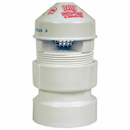 Oatey 39018 Sure-Vent Air Admittance Valve 20 DFU Capacity 1-1/2"x 2"ABS Schedule 40 Adapter - Pkg Qty 6 3 Oatey 39018 Sure-Vent Air Admittance Valve 20 DFU Capacity 1-1/2"x 2"ABS Schedule 40 Adapter - Pkg Qty 6