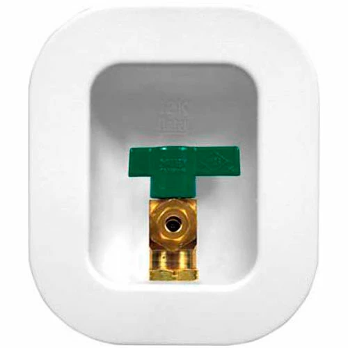 Oatey 39134 I2K Ice Maker Box with Nails 1/4 Turn Brass Ball Valve Low Lead, Copper Sweat- Std Pack - Pkg Qty 6 3 Oatey 39134 I2K Ice Maker Box with Nails 1/4 Turn Brass Ball Valve Low Lead, Copper Sweat- Std Pack - Pkg Qty 6