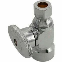 Keeney Manufacturing Keeney 2058pclf, 1/4 Turn Straight Valve 1/2" F.I.P. X 3/8" O.D. Compression, Lead Free - Pkg Qty 24