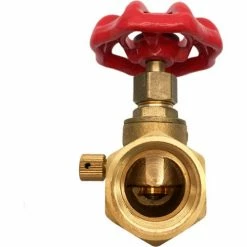 THEWORKS® LF Brass Compression Stop and Waste Valve - 1/2 FIP