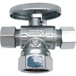 THEWORKS® 1/4 Turn 3-Way Stop - 1/2" FIP x 3/8" OD x 3/8 OD